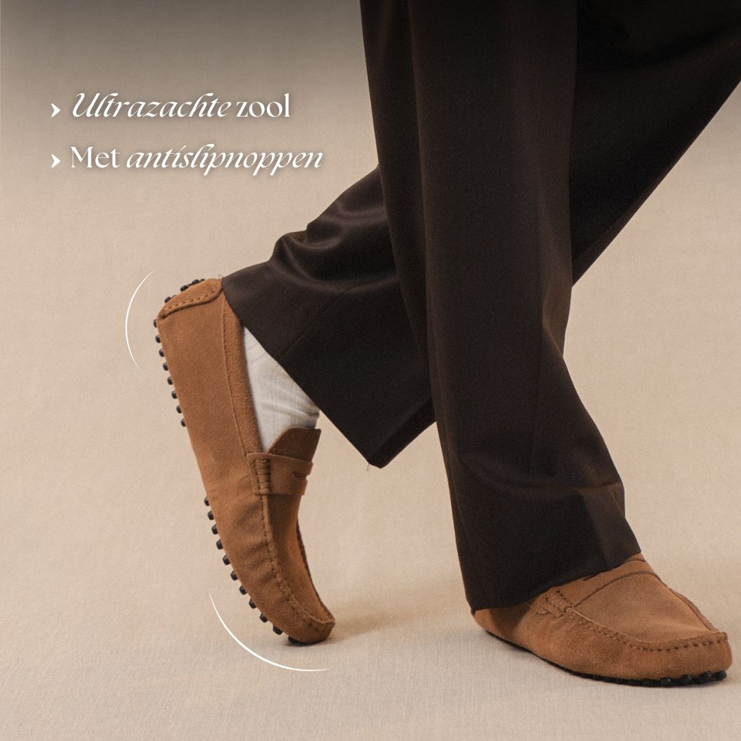 Classico - Premium suède driver loafers voor heren