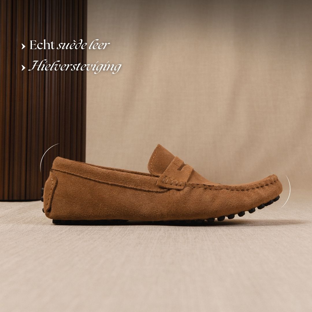 Classico - Premium suède driver loafers voor heren
