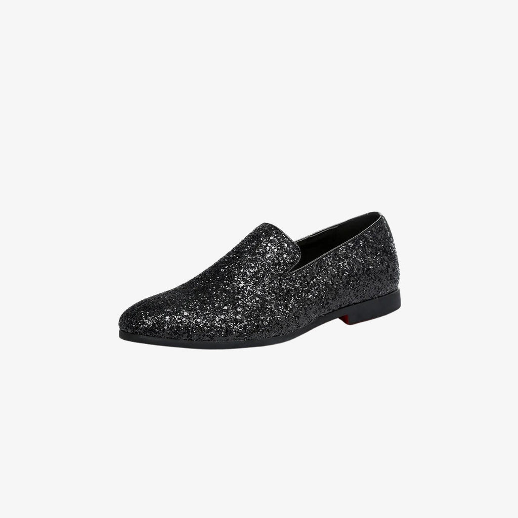 Bruiloft loafers met glitters voor heren