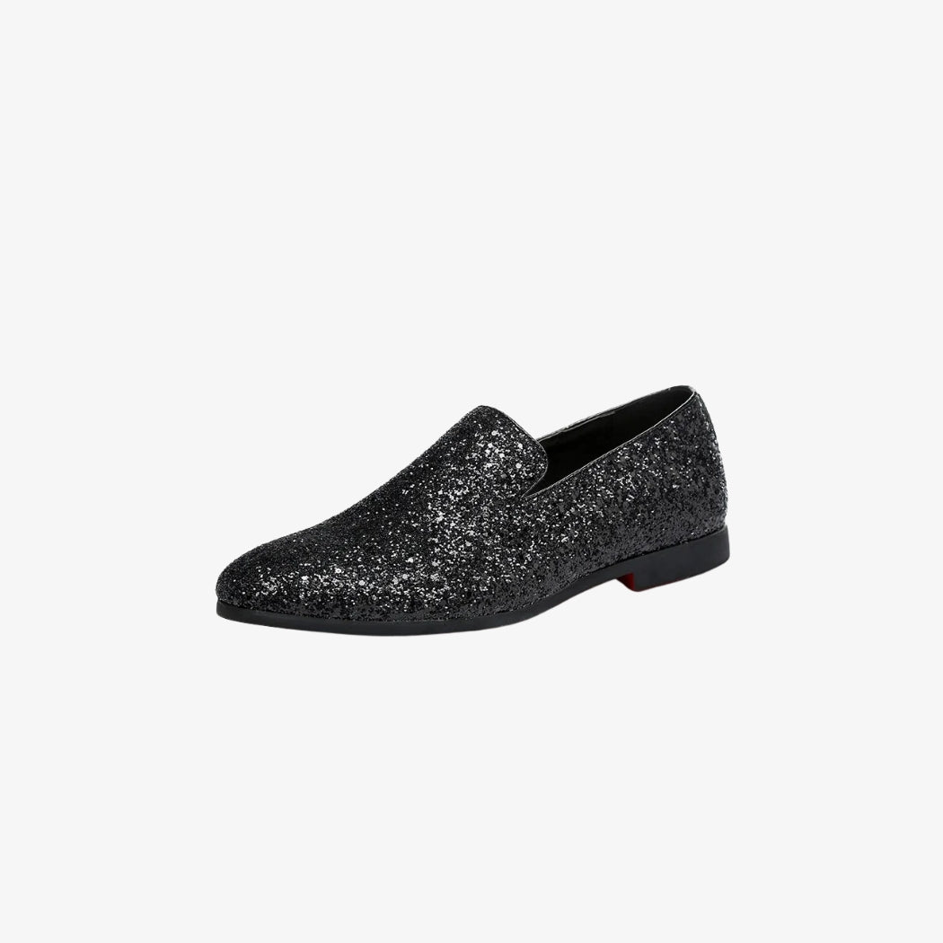 Bruiloft loafers met glitters voor heren