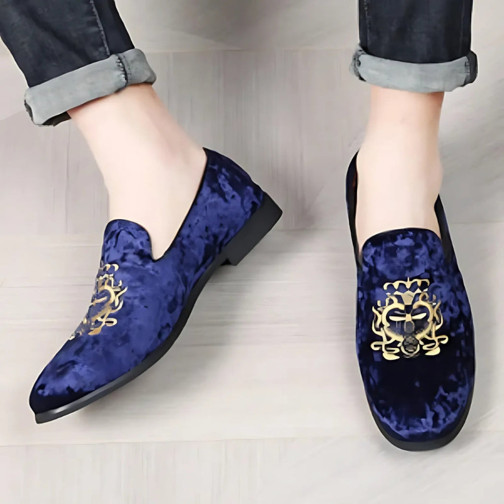 Bruiloft loafers in synthetisch suède voor heren