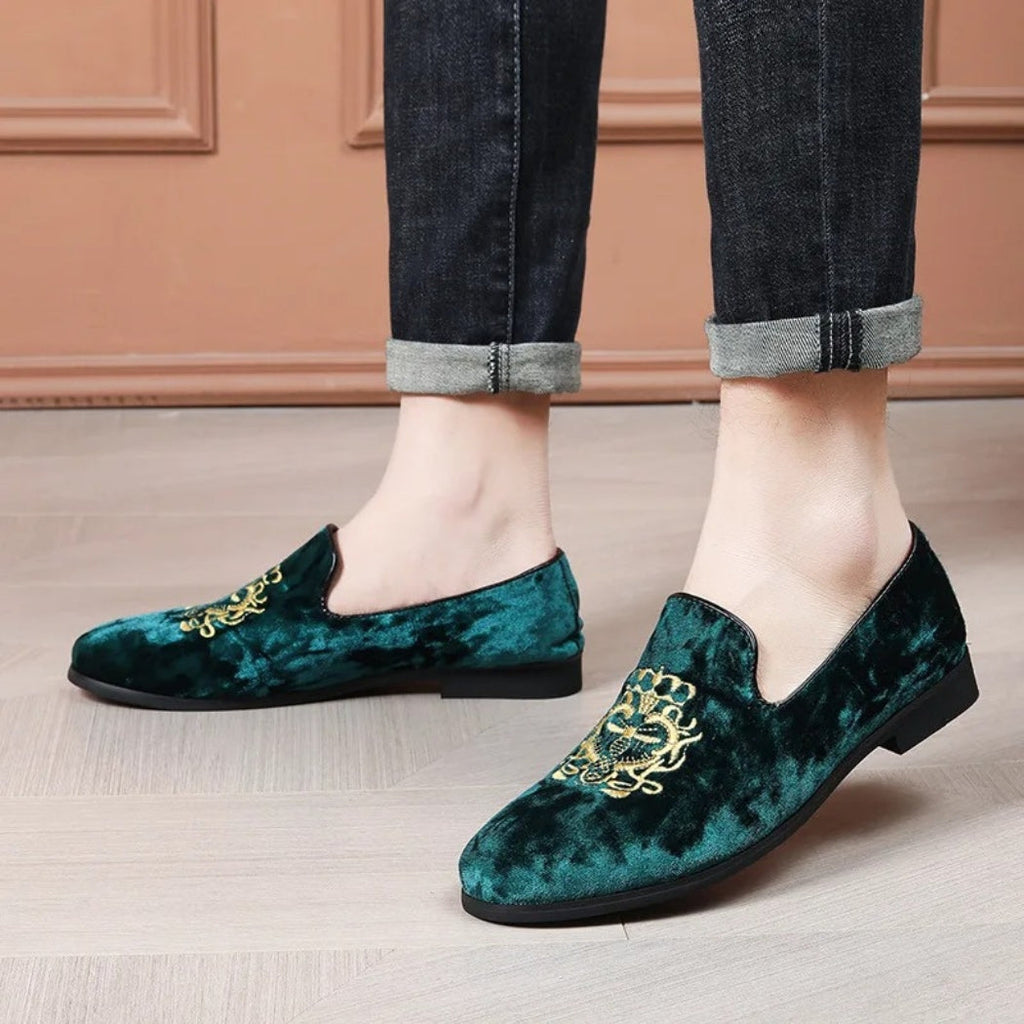 Bruiloft loafers in synthetisch suède voor heren
