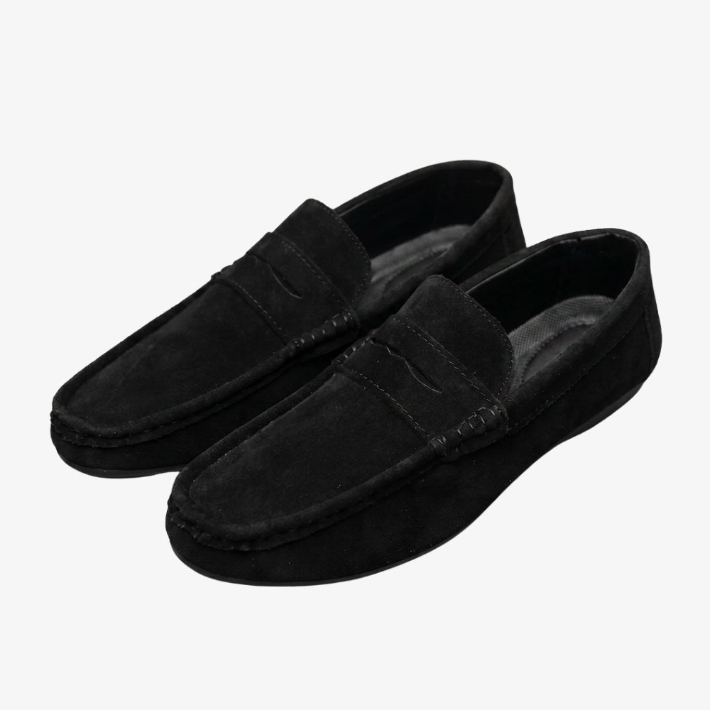 Heren loafers van synthetisch suède in Penny Loafer-stijl