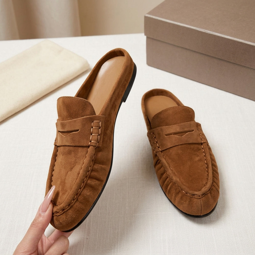 Loafer muiltje van echt suède voor dames