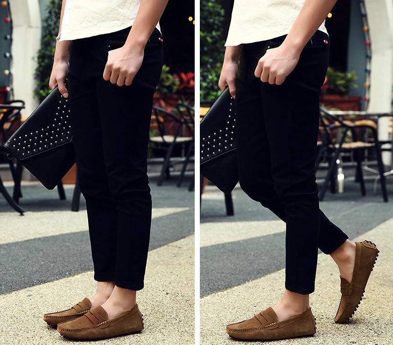 Soepele suède loafers voor heren