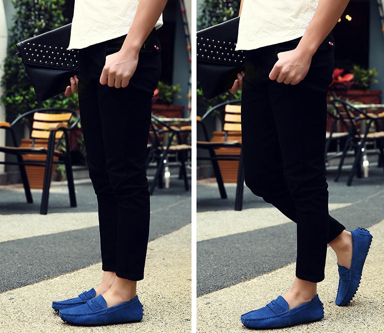 Soepele suède loafers voor heren