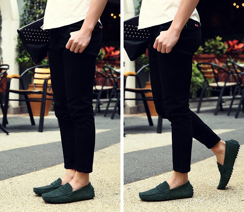 Soepele suède loafers voor heren