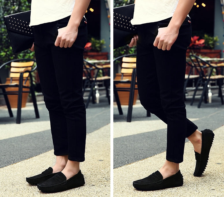 Soepele suède loafers voor heren