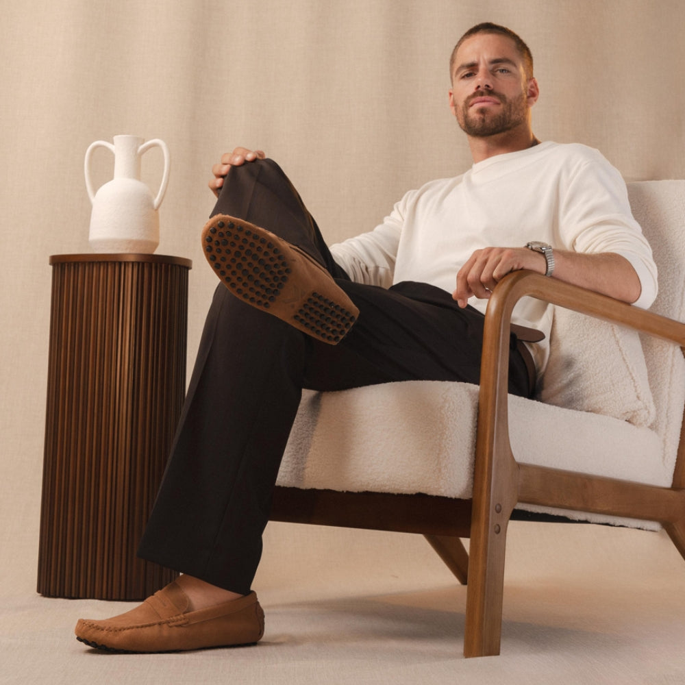 Classico - Premium suède driver loafers voor heren