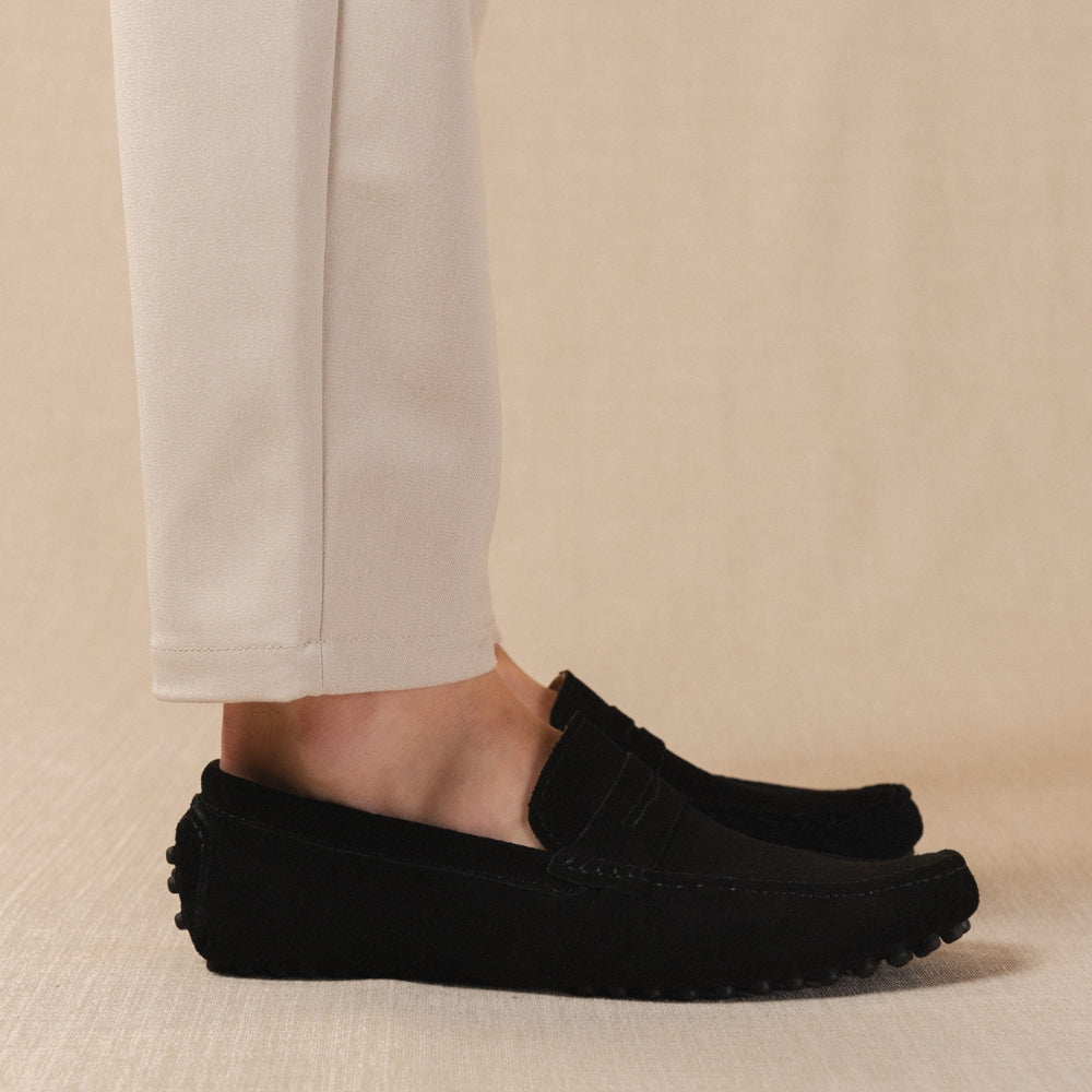 Classico - Premium suède driver loafers voor heren