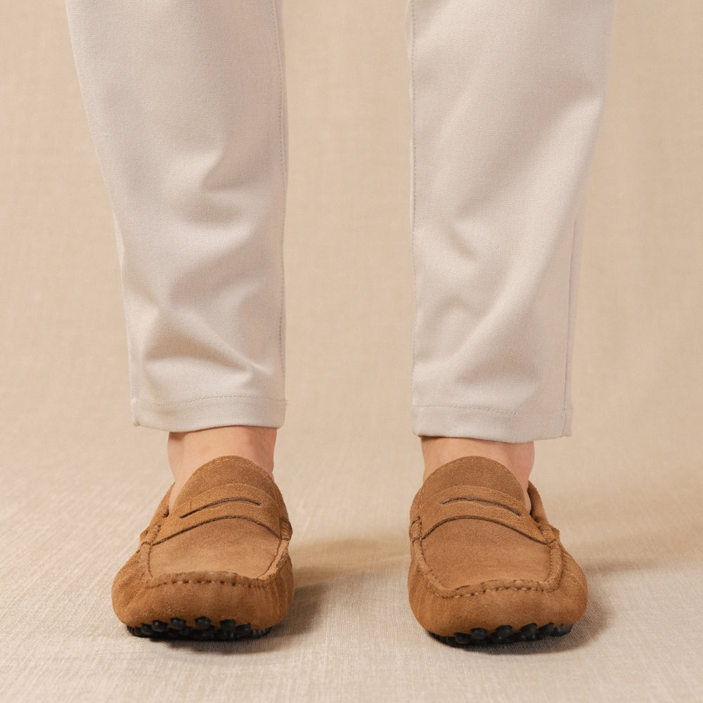 Classico - Premium suède driver loafers voor heren
