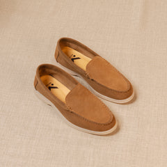 Yacht - Premium loafers in echt suède voor heren, Bruin
