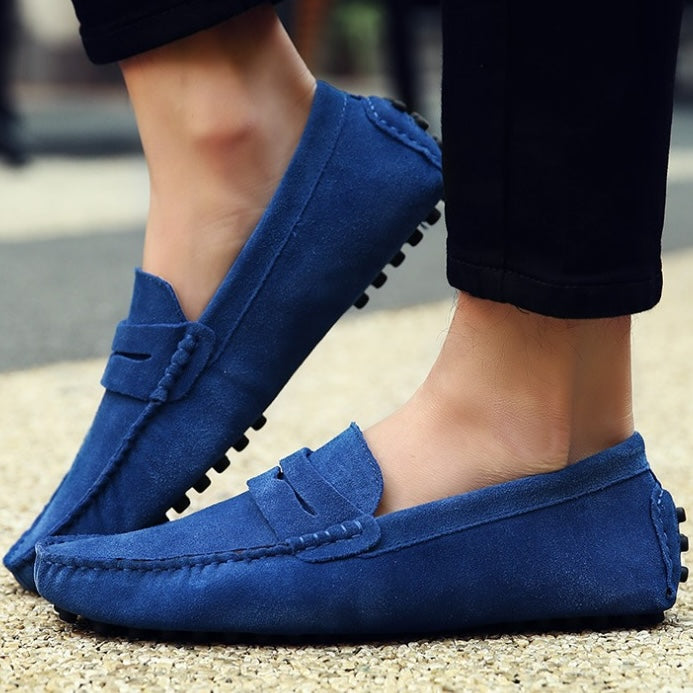 Soepele suède loafers voor heren
