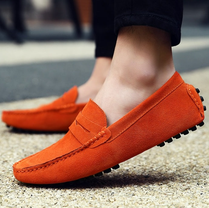 Soepele suède loafers voor heren