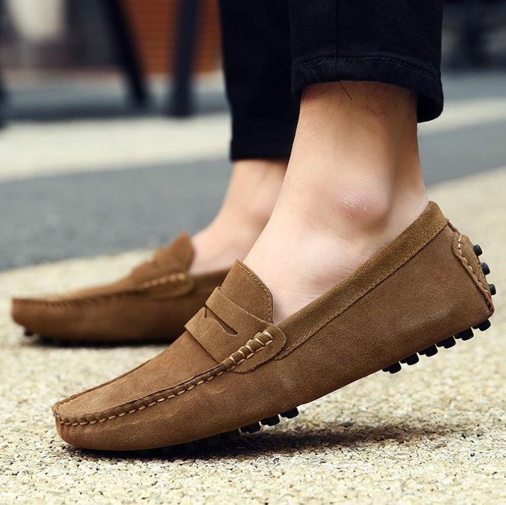 Soepele suède loafers voor heren