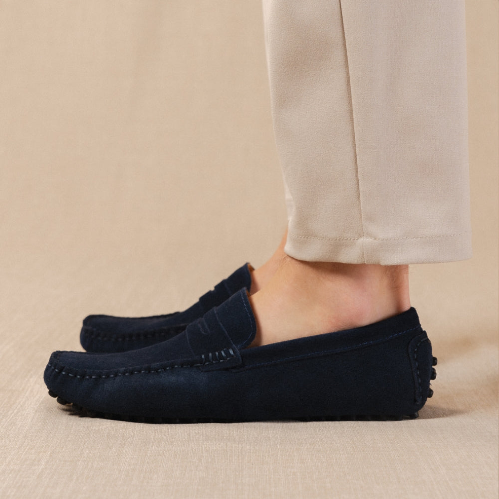 Classico - Premium suède driver loafers voor heren
