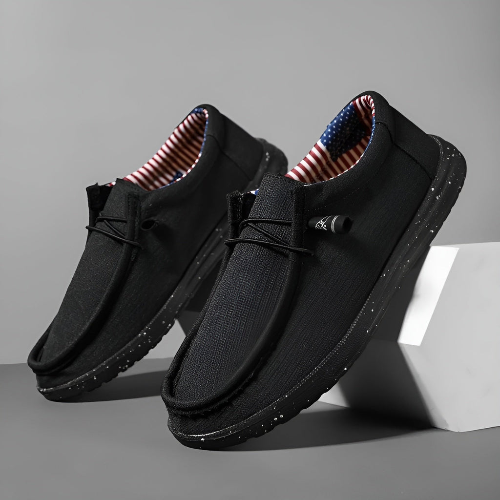 Zomer loafers van stof voor heren