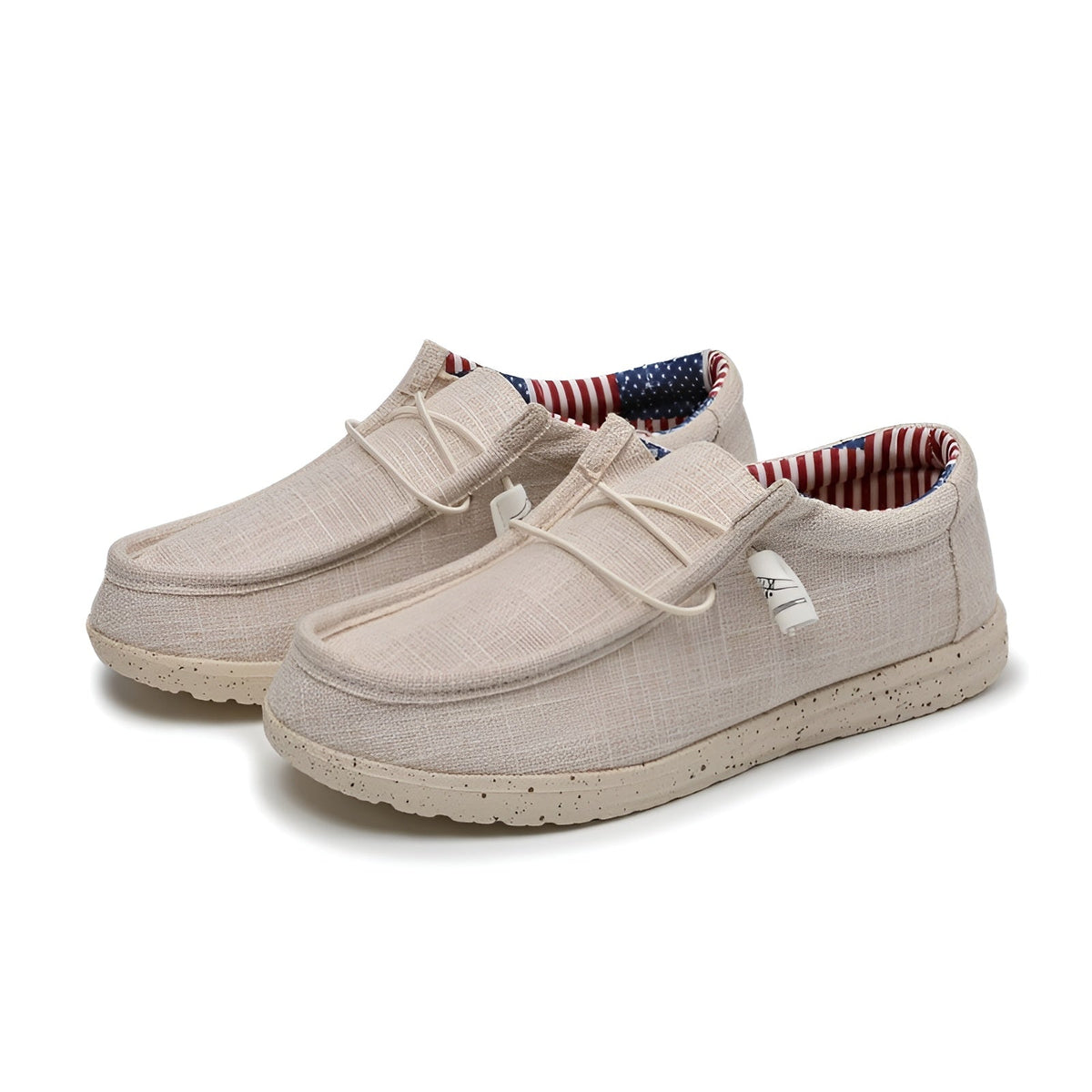 Zomer loafers van stof voor heren