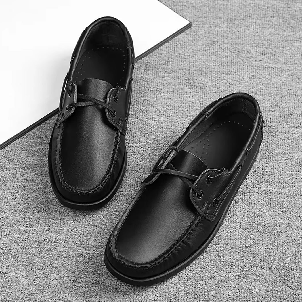 Leren bootschoen loafer voor heren