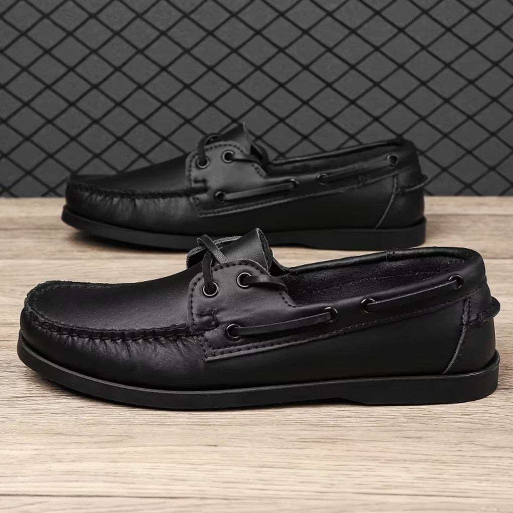 Leren bootschoen loafer voor heren