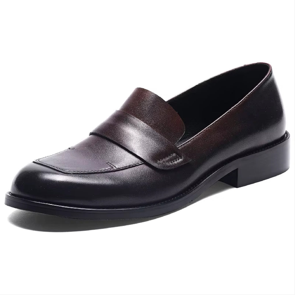 Klassieke elegante leren loafer voor dames