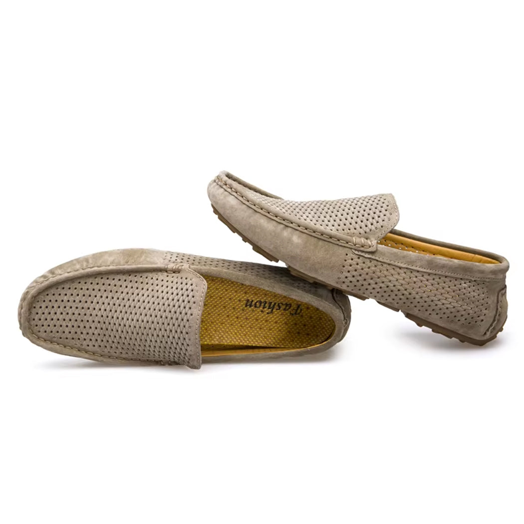 Zomerse suède loafer voor heren