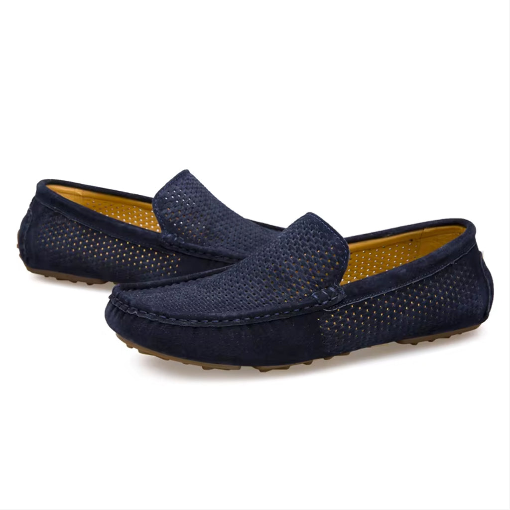 Zomerse suède loafer voor heren