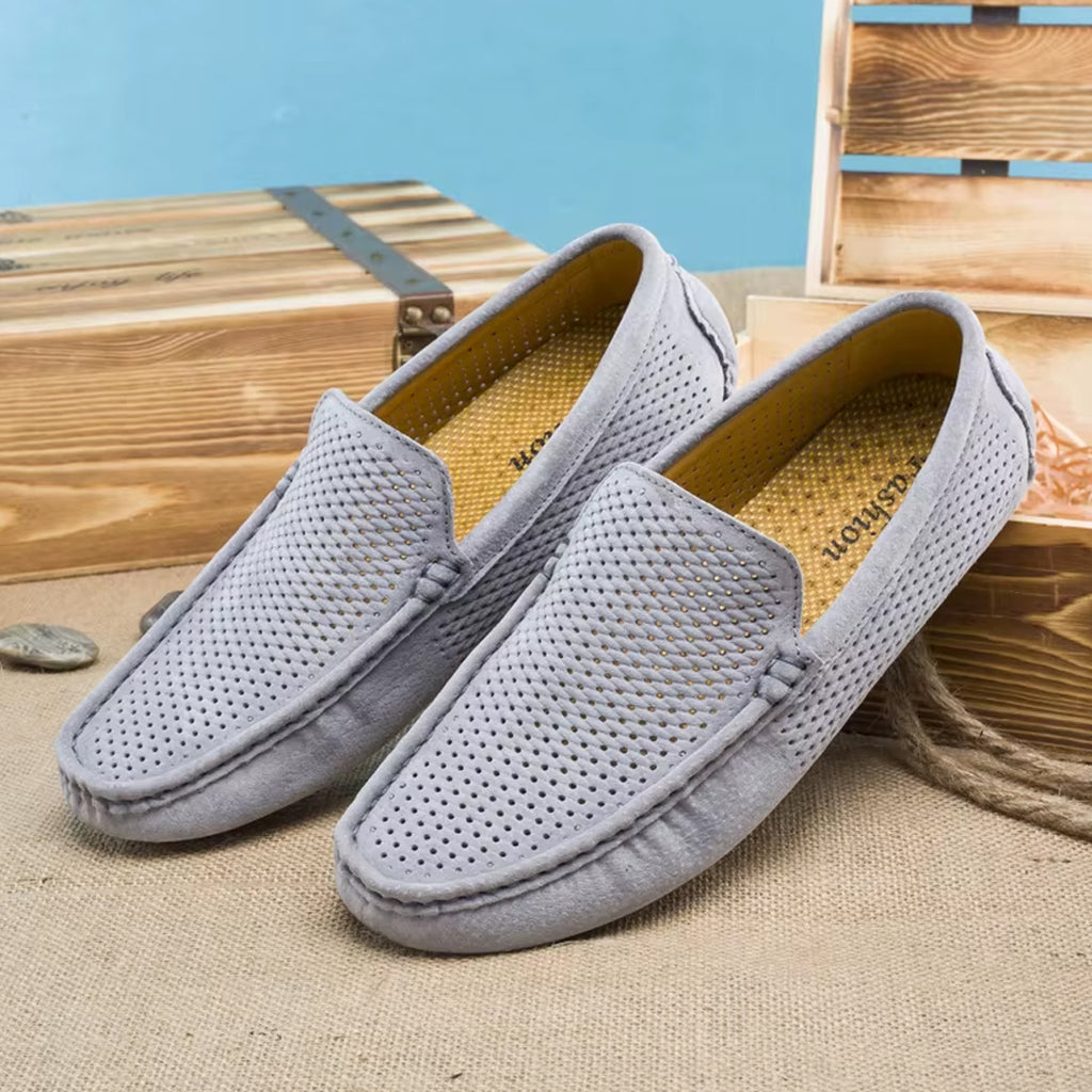 Zomerse suède loafer voor heren