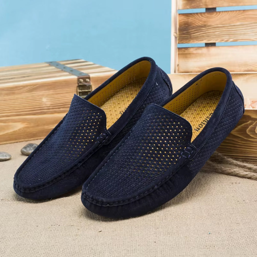 Zomerse suède loafer voor heren