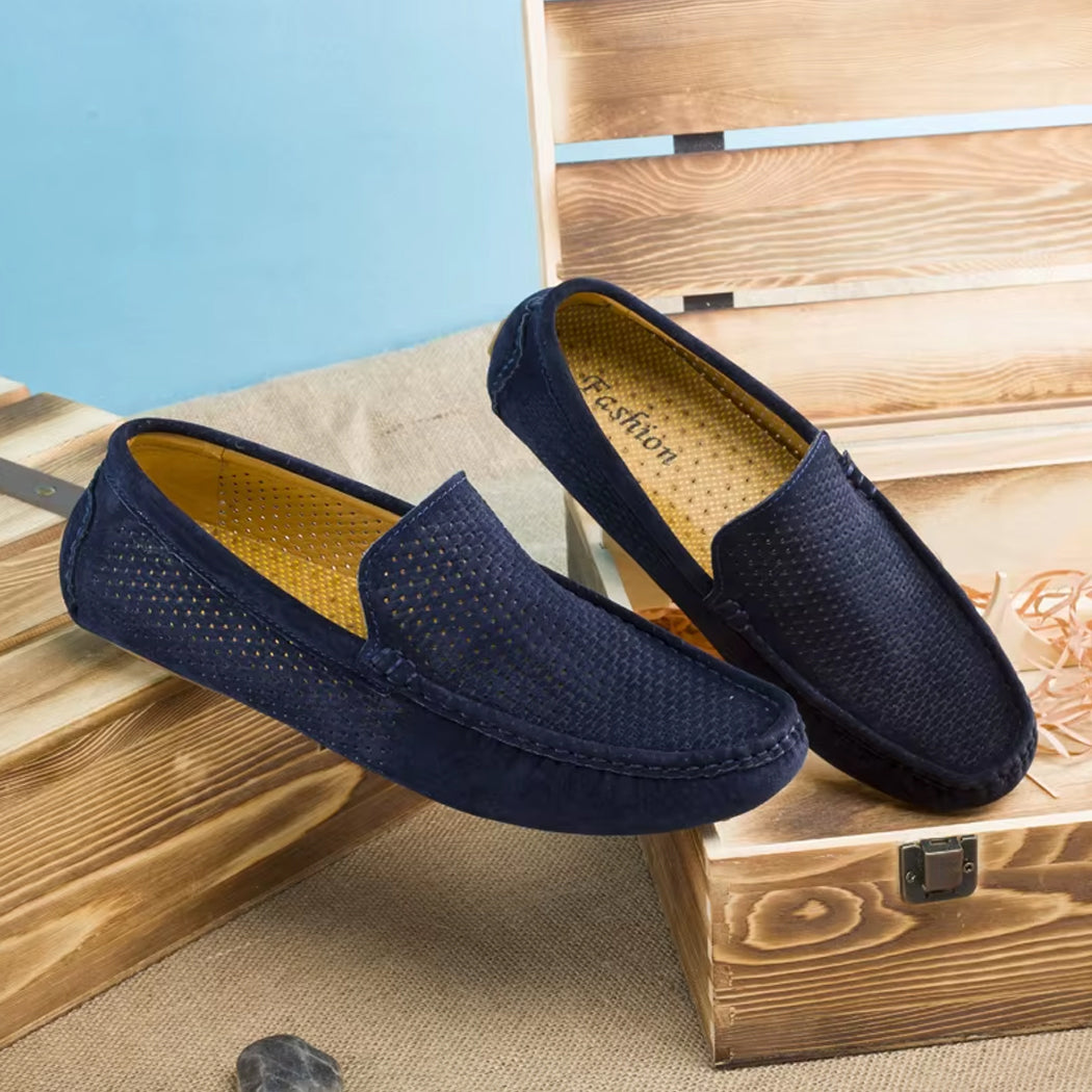Zomerse suède loafer voor heren