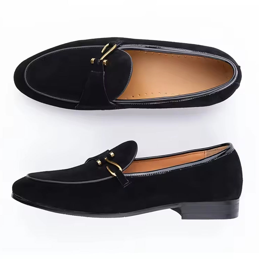 Elegante suède loafer voor heren