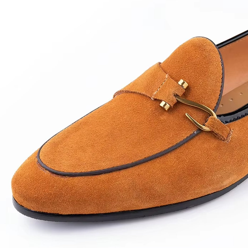 Elegante suède loafer voor heren
