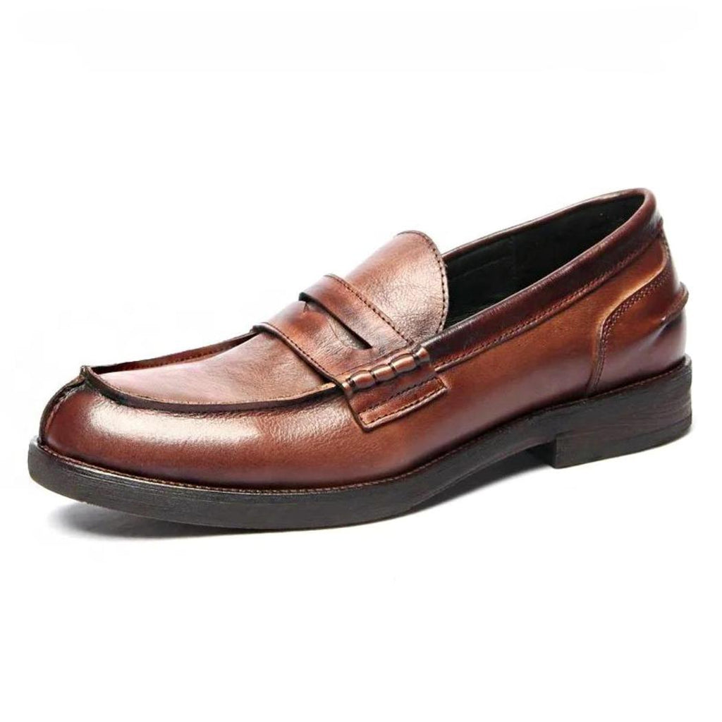 Loafers van echt leer in bruin of zwart voor heren