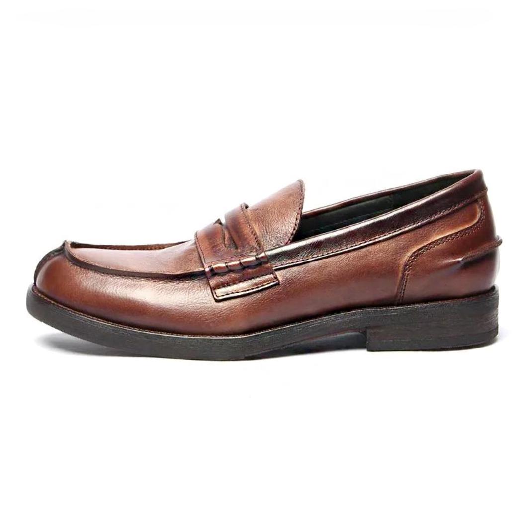 Loafers van echt leer in bruin of zwart voor heren
