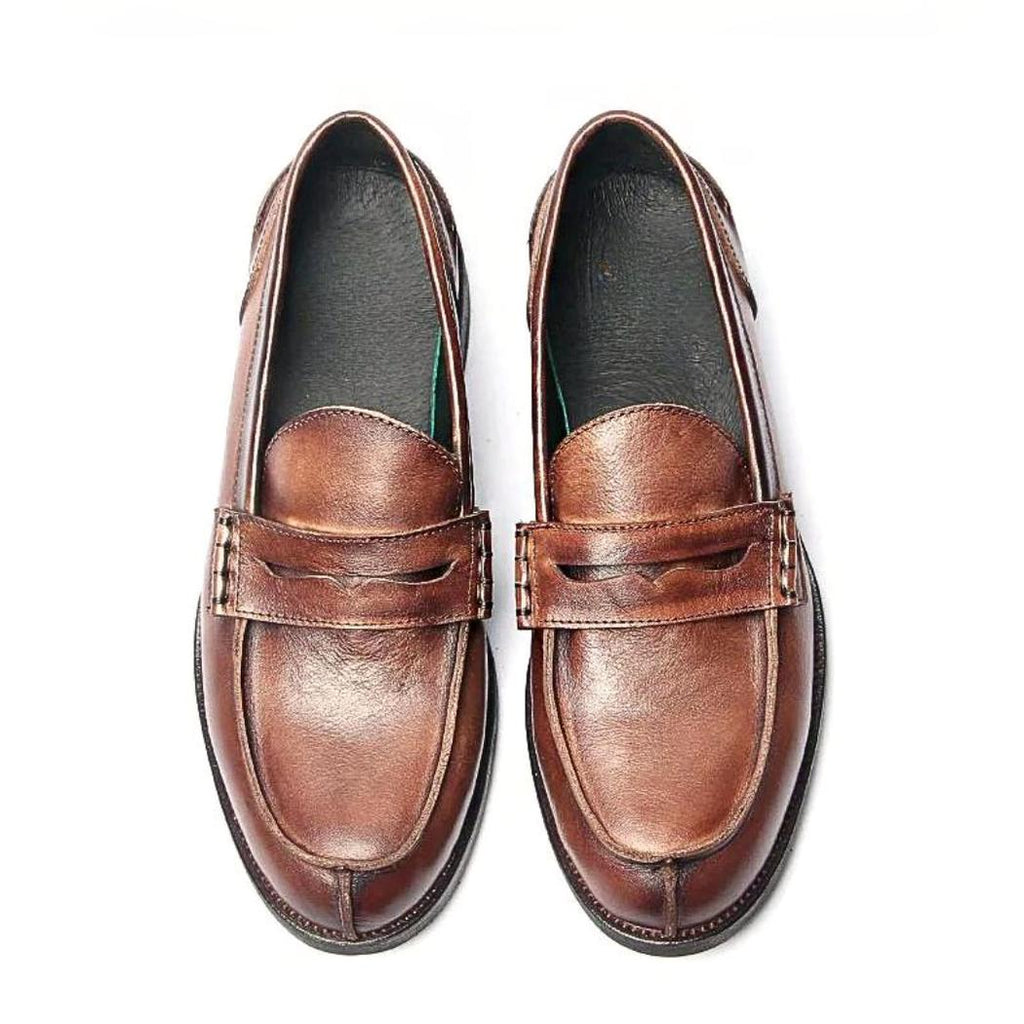 Loafers van echt leer in bruin of zwart voor heren