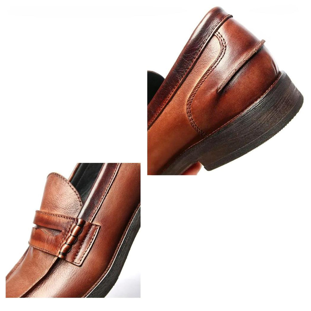 Loafers van echt leer in bruin of zwart voor heren
