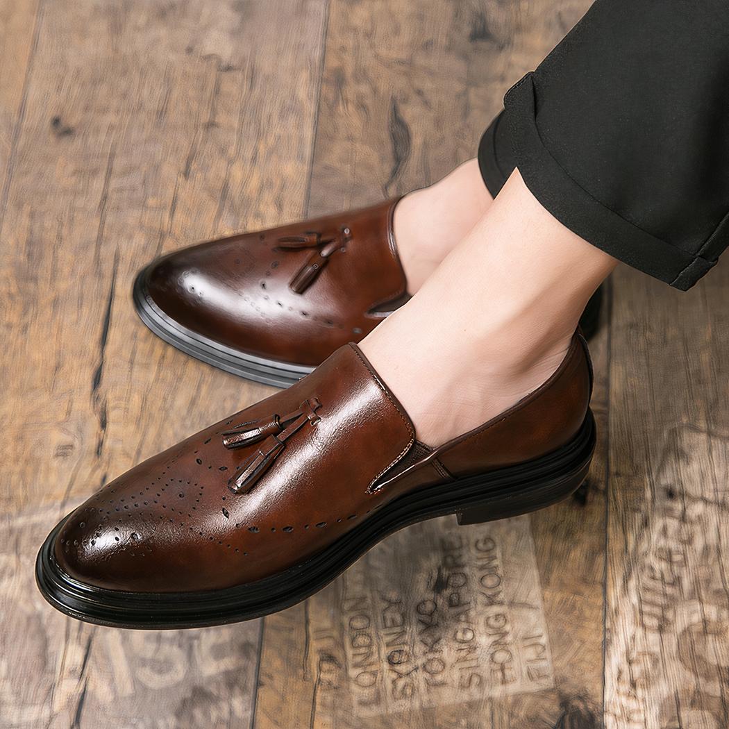Klassieke loafers met kwastjes voor heren