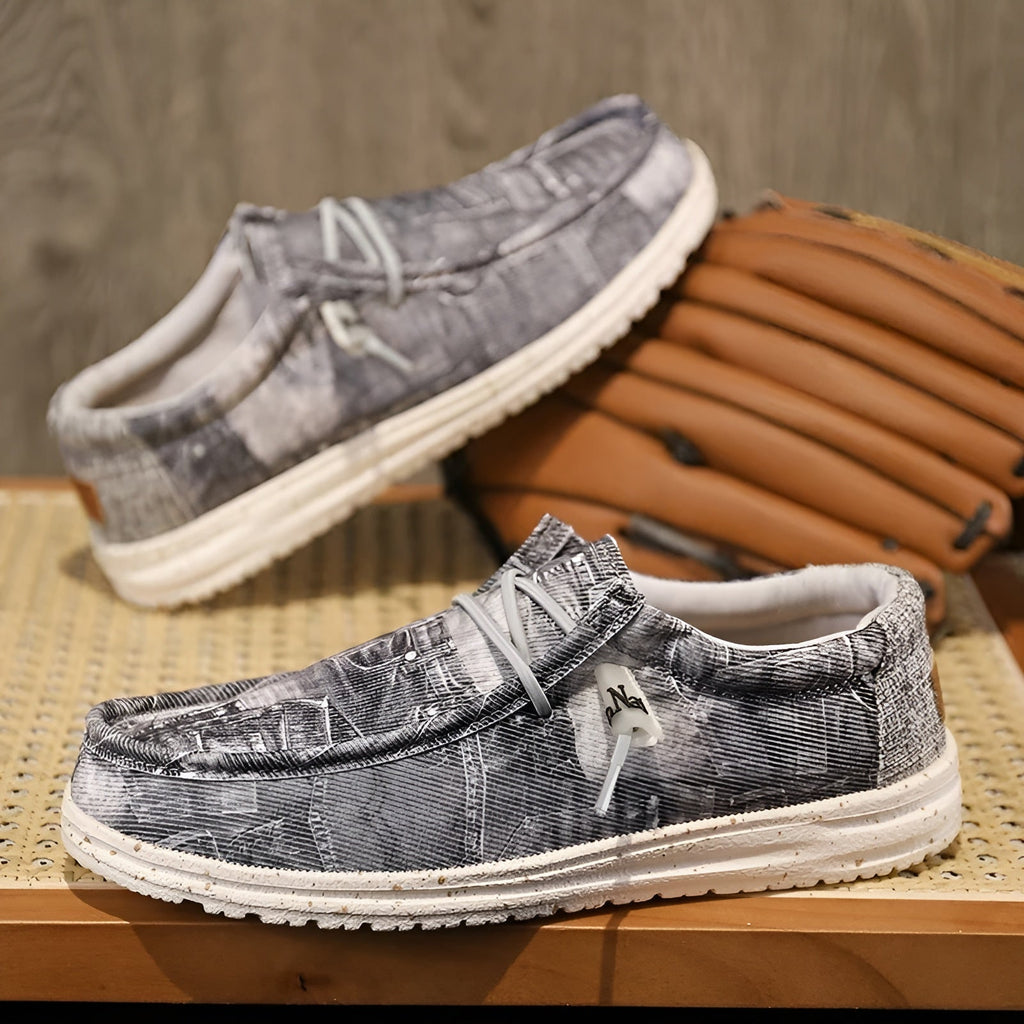 Loafers voor heren met jeansmotief