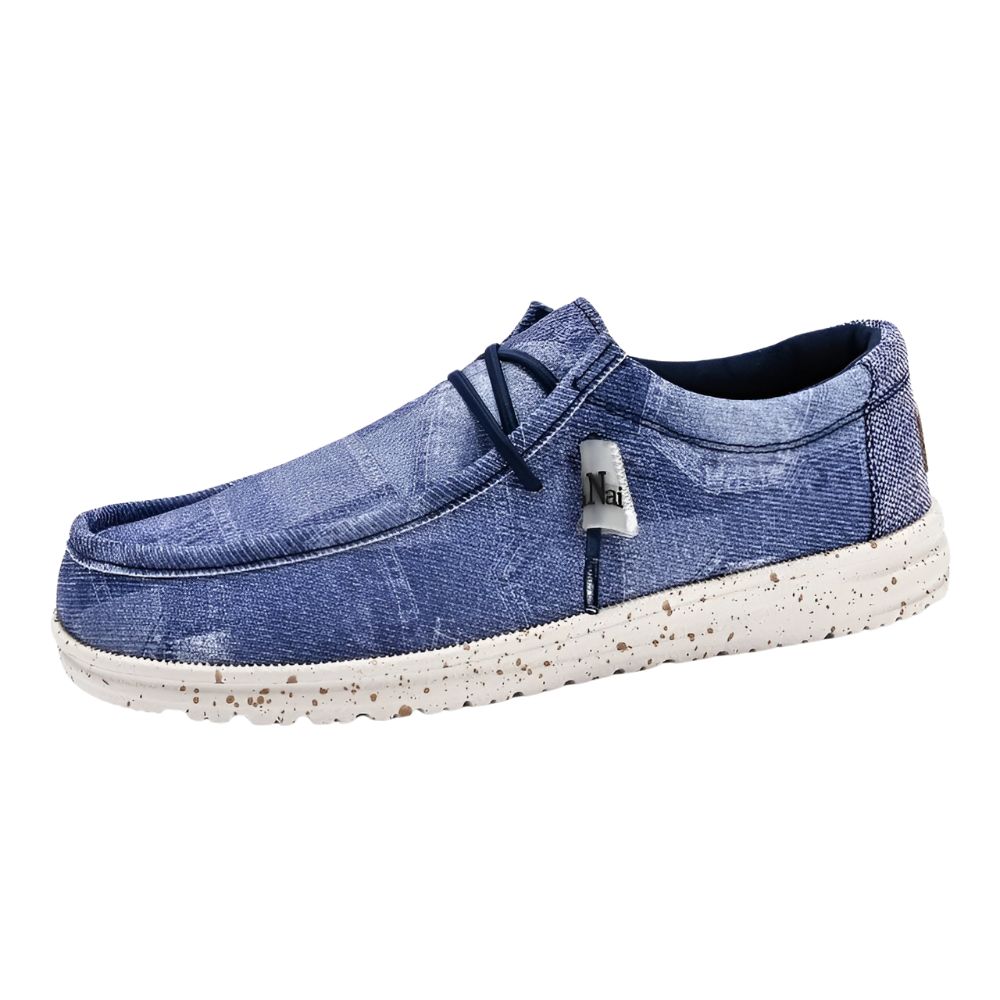 Loafers voor heren met jeansmotief