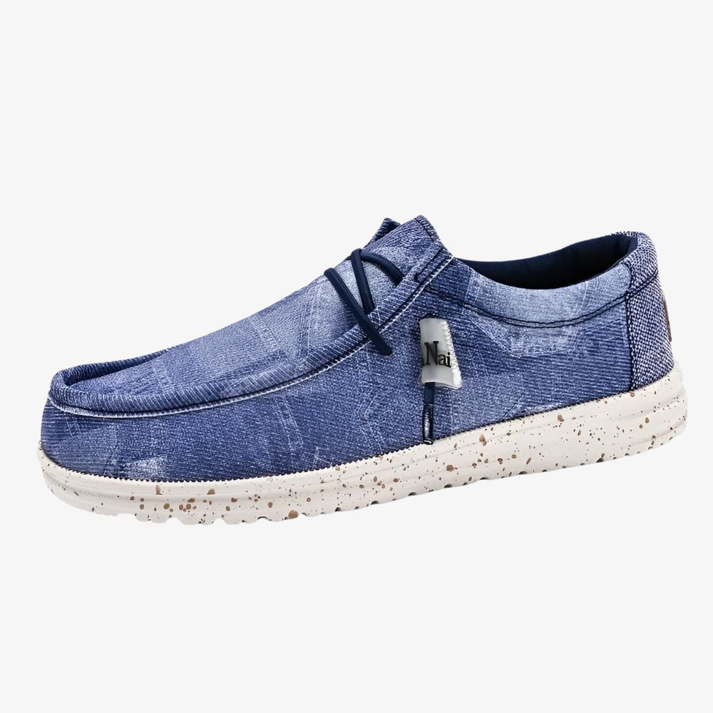 Loafers voor heren met jeansmotief
