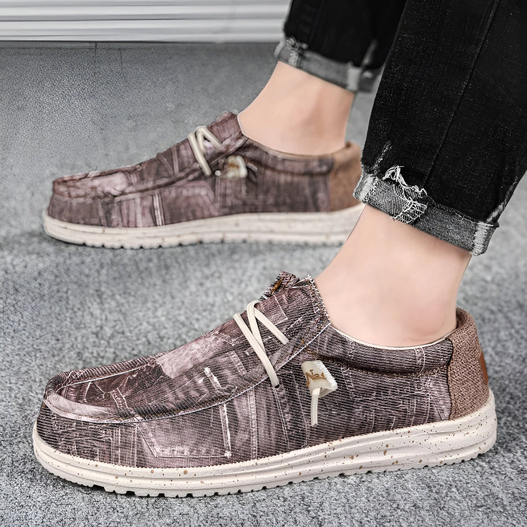 Loafers voor heren met jeansmotief