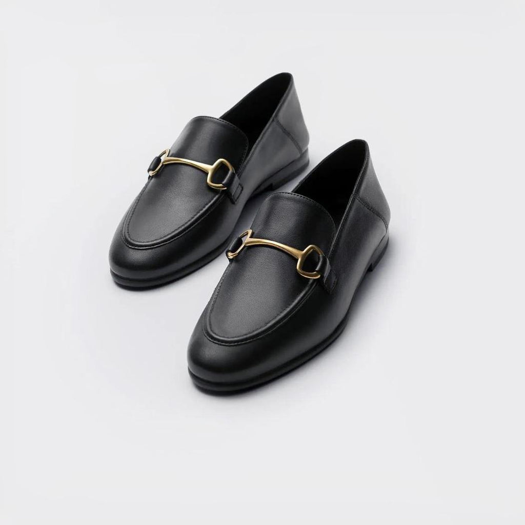 Dunne en lichte loafers in echt leer
