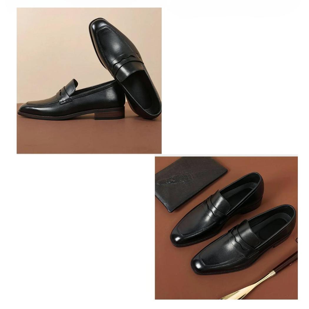 Nette loafers van echt leer voor heren