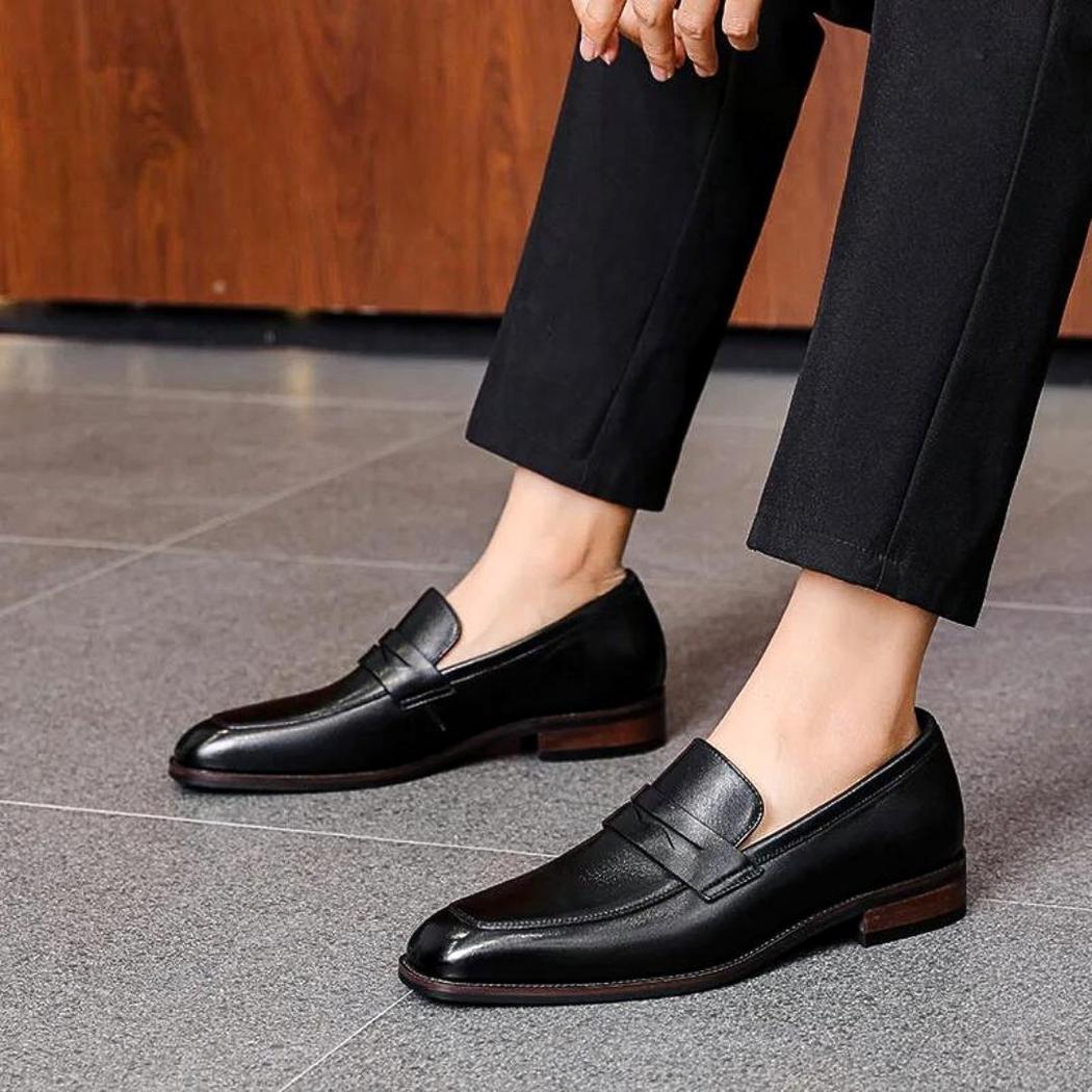 Nette loafers van echt leer voor heren