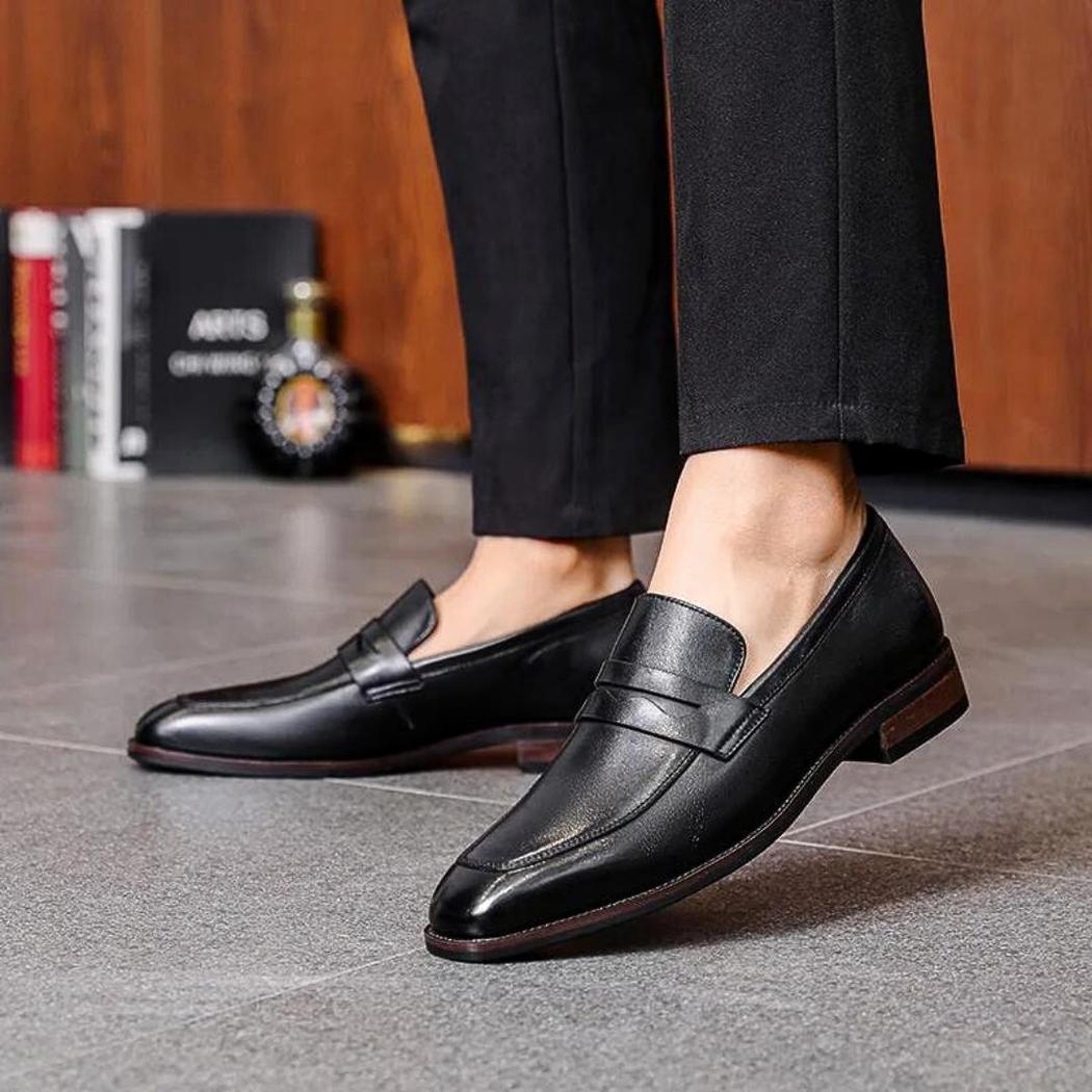 Nette loafers van echt leer voor heren