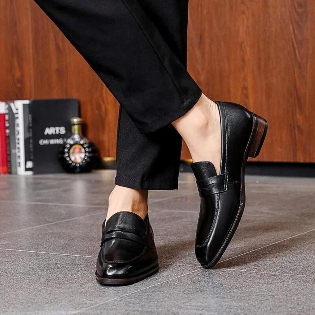 Nette loafers van echt leer voor heren