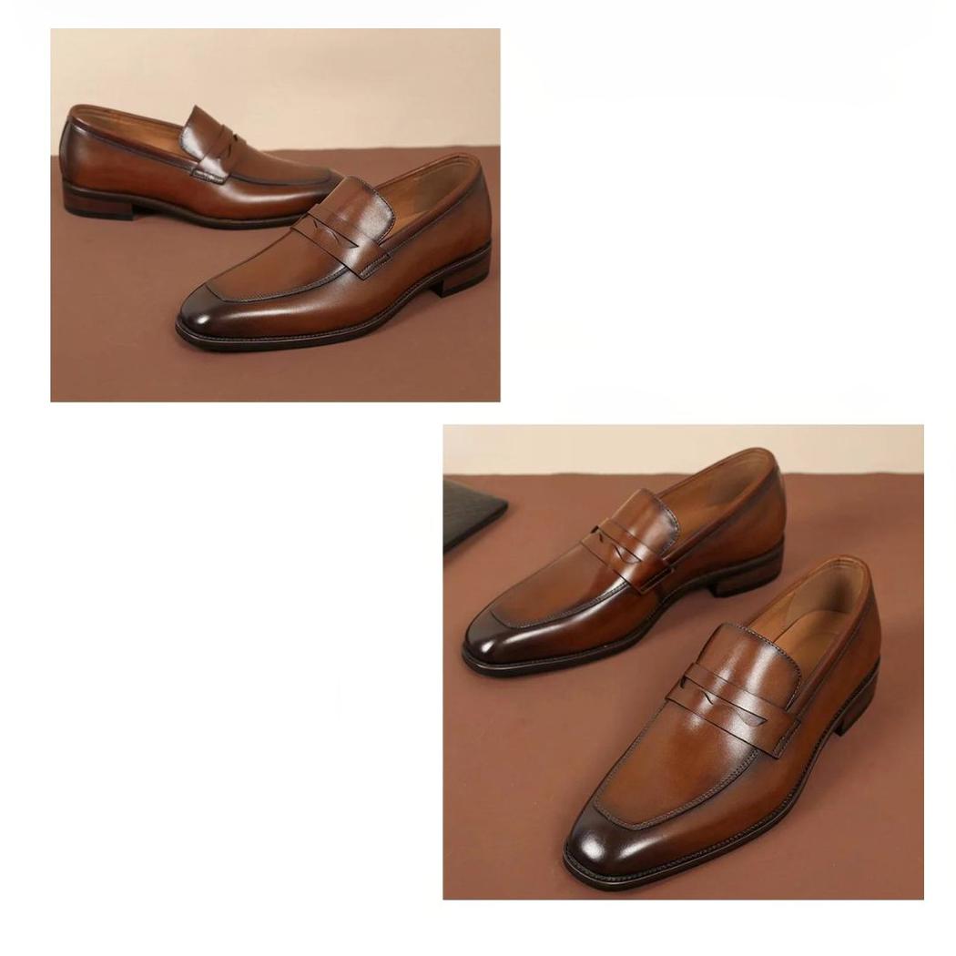Nette loafers van echt leer voor heren