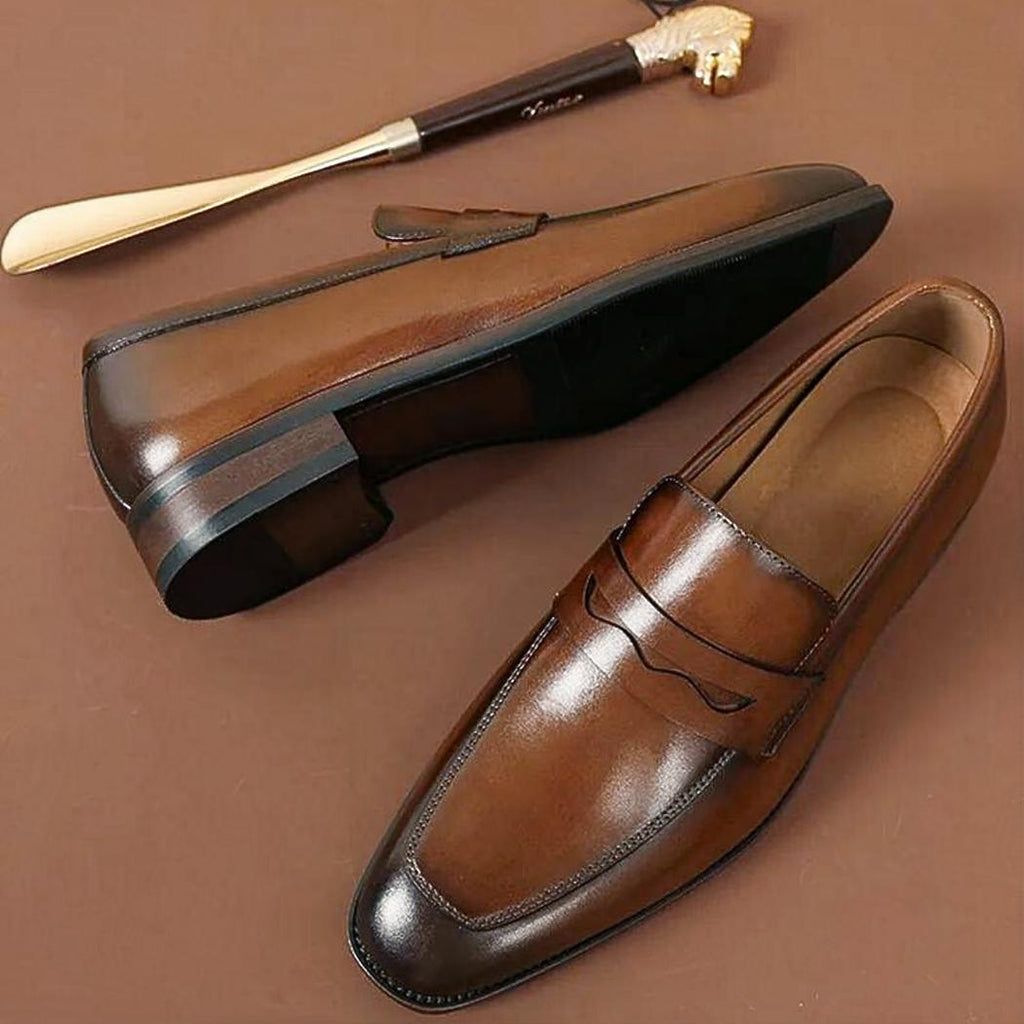 Nette loafers van echt leer voor heren