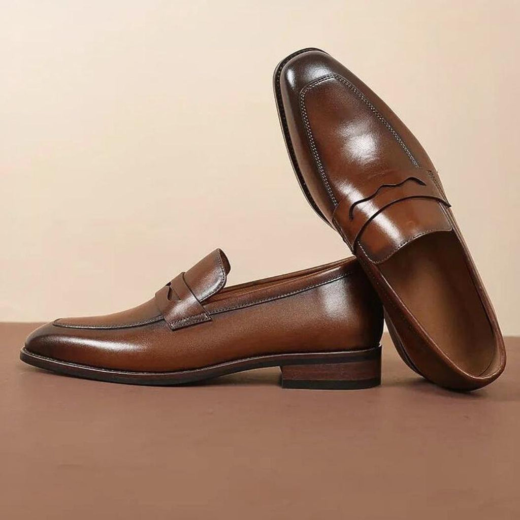 Nette loafers van echt leer voor heren