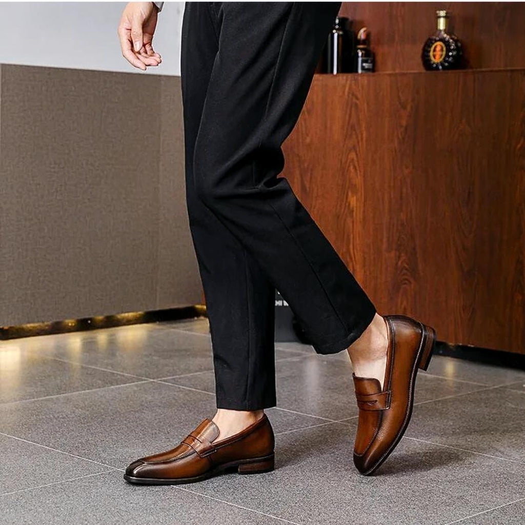 Nette loafers van echt leer voor heren